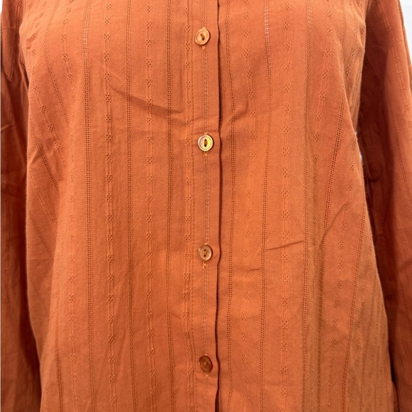 Lost + Wander Button-Down Shirt Autumn Vides Color Rust Size XS, NWT - Picture 7 of 16